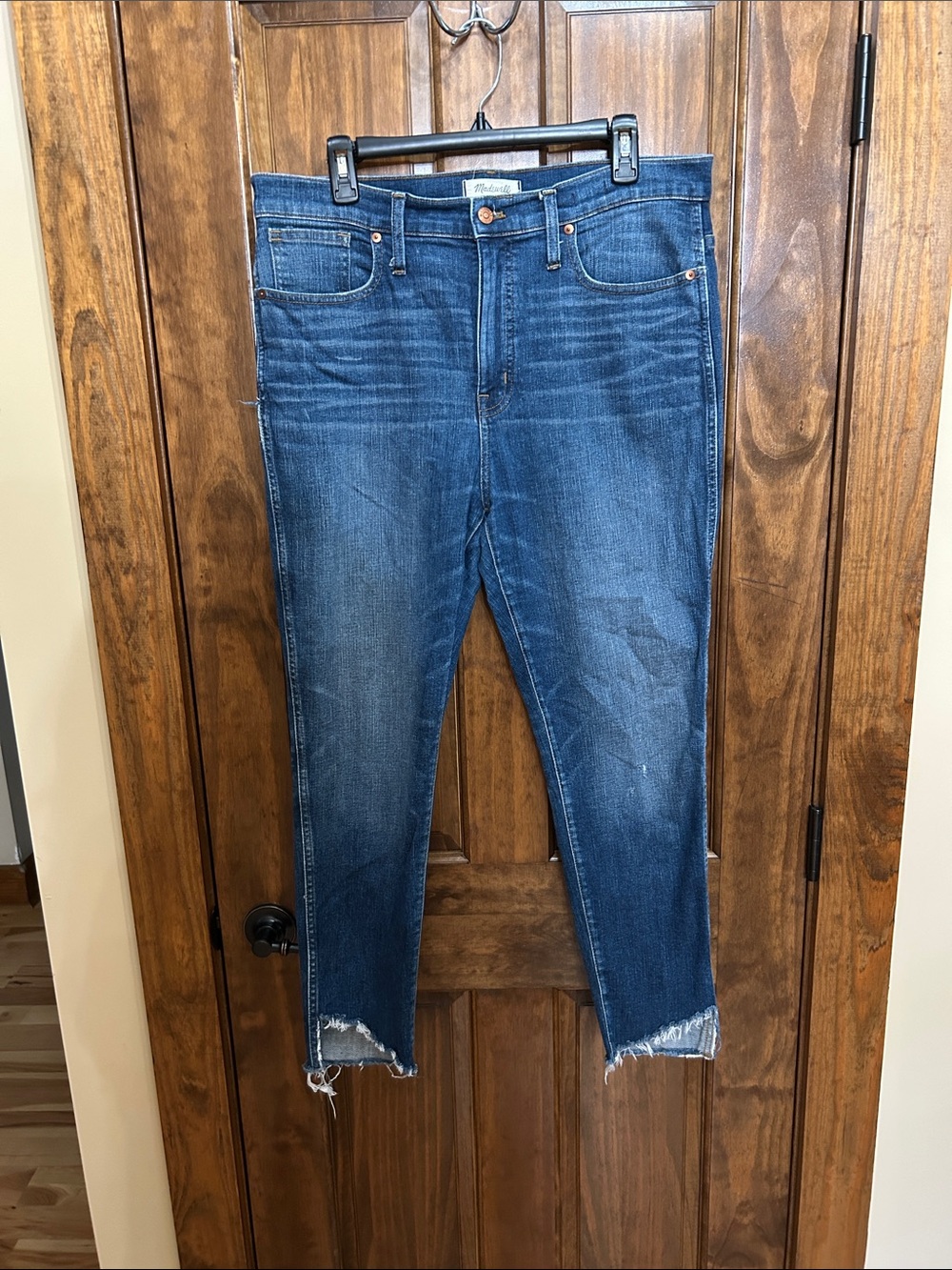 Madewell Women’s 10” High Rise Skinny Jeans Size 32 Distressed (H-16)